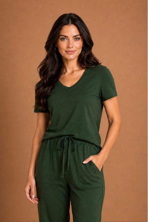 Blusa decote em V5